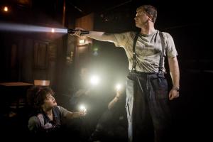 Izuka Hoyle and Dean Chisnall in WORKING, credit Robert Workman