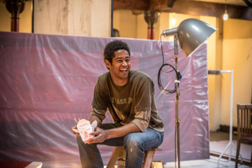John Logan's Red  in rehearsals for Michael Grandage Company. Alfred Enoch (Ken) Photo credit Marc Brenner (2)
