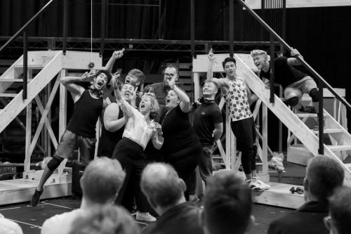 The cast in rehearsals for The Band, credit Matt Crockett (2)