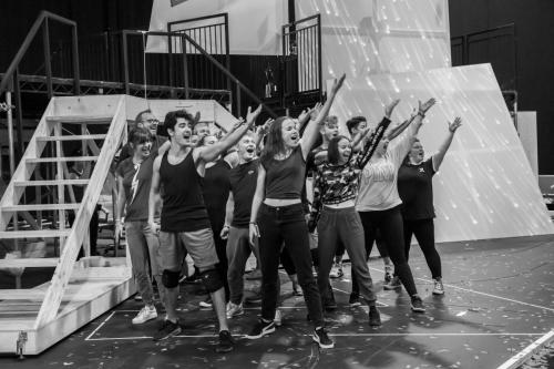 The cast in rehearsals for The Band, credit Matt Crockett (3)